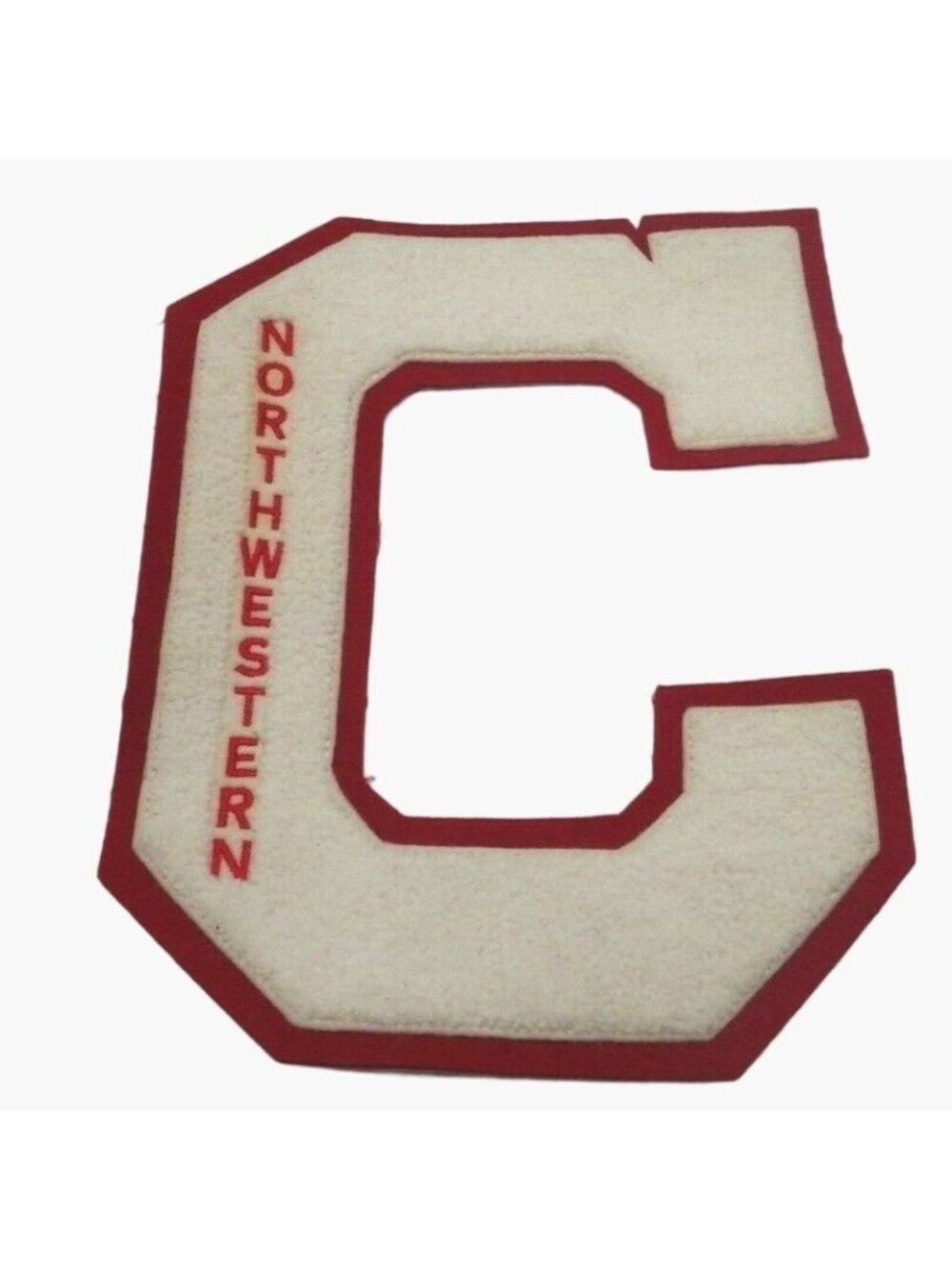 Northwestern College Jacket Letter C Red White Costume New